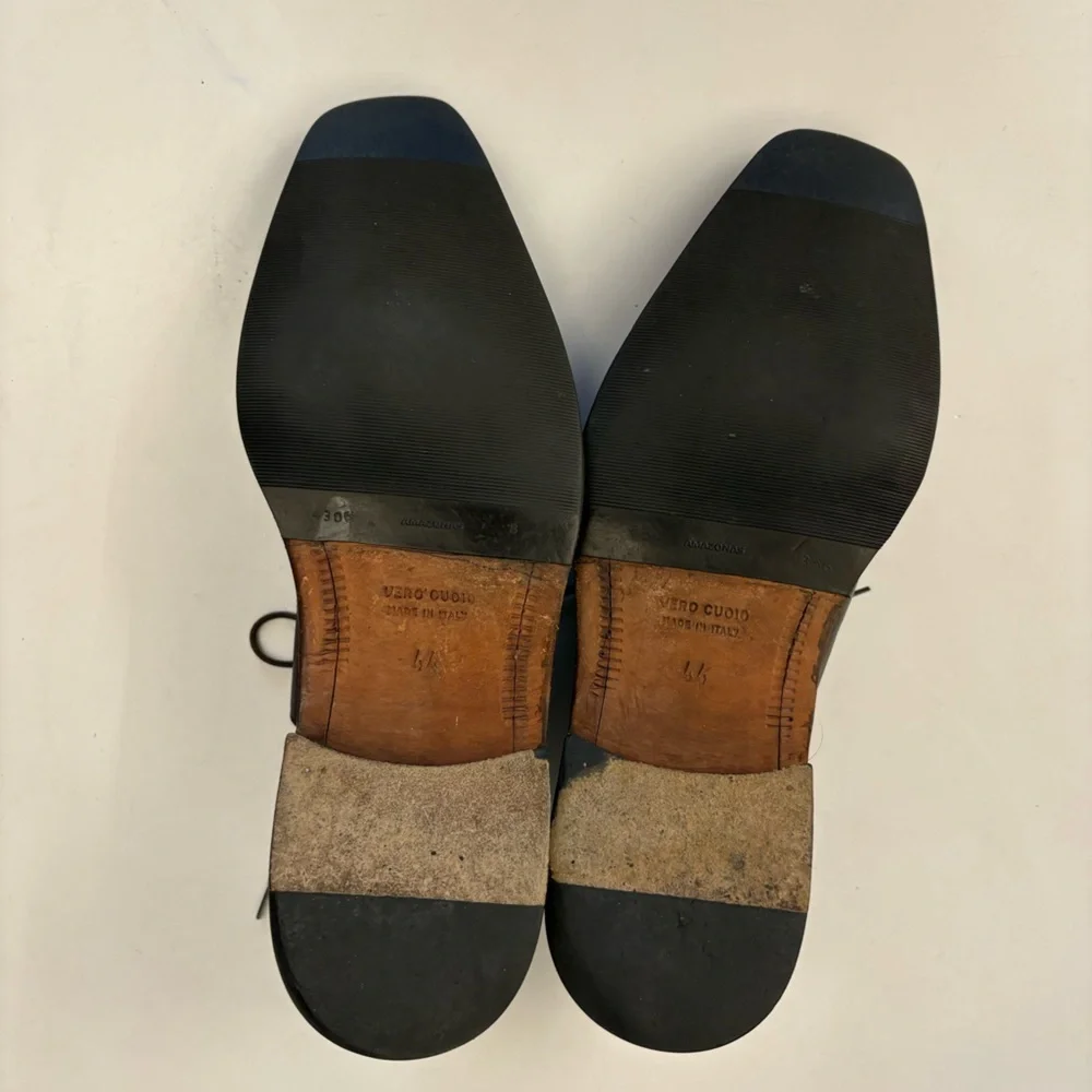 Calzoleria Toscana || Italian Leather Oxford Dress Shoes Brown‎ EU 44